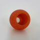 Ovoid Art Nouveau vase with annular neck VAL orange glass paste, Daum Nancy