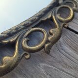 2 miroirs ovales anciens en métal