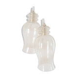 Duo de baladeuses en verre bulle