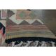 1970s Vintage Turkish Oushak Handmade Wool Cotton Purple Runner Rug 100x326
