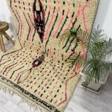 Handmade moroccan berber carpet 254 x 142 cm