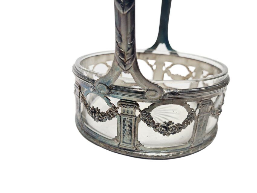 Antique Art Nouveau basket, France, 1900s