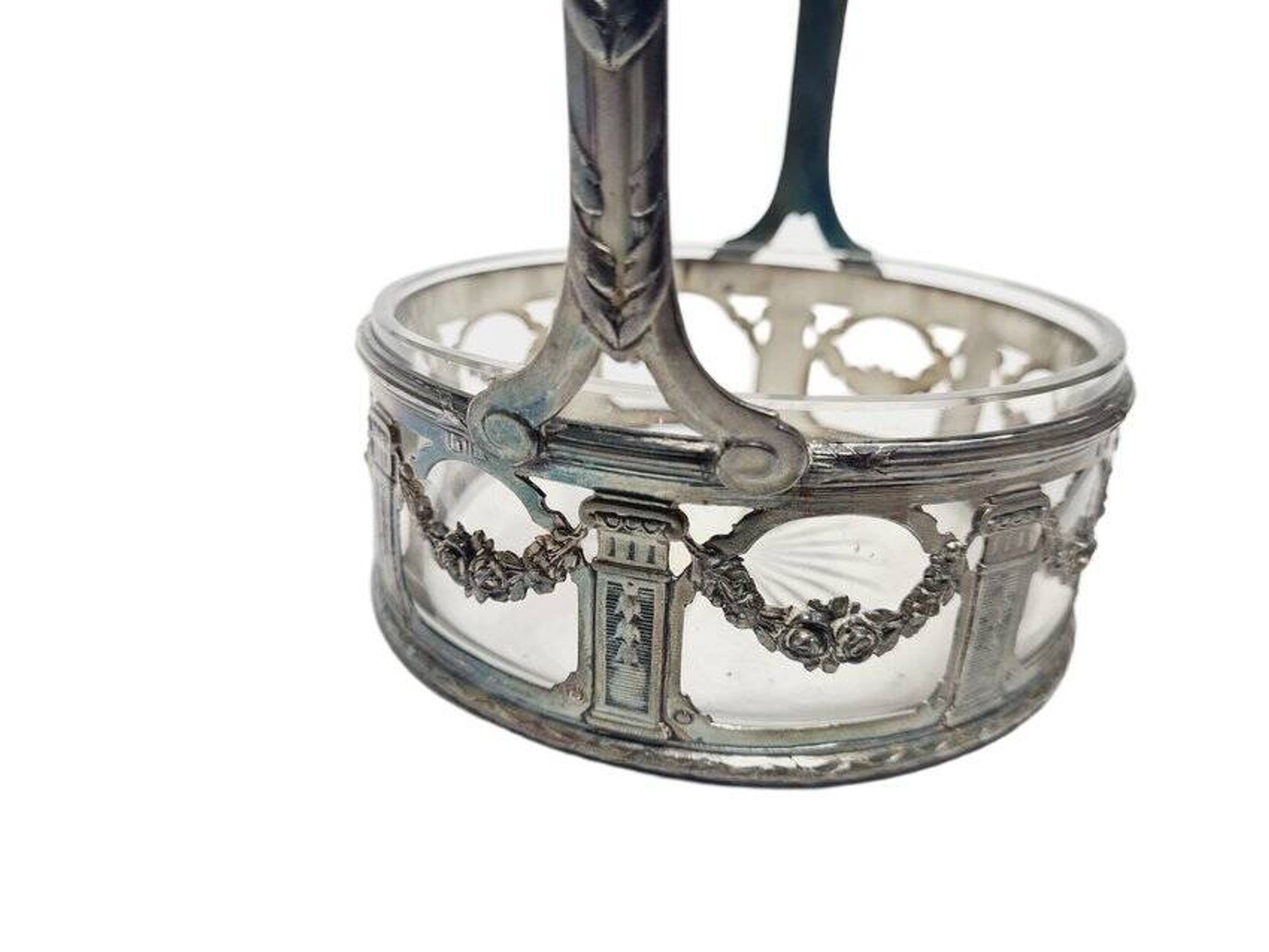 Antique Art Nouveau basket, France, 1900s