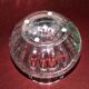 Daum acadie vase in venetian ribbed cast crystal signed daum nancy
