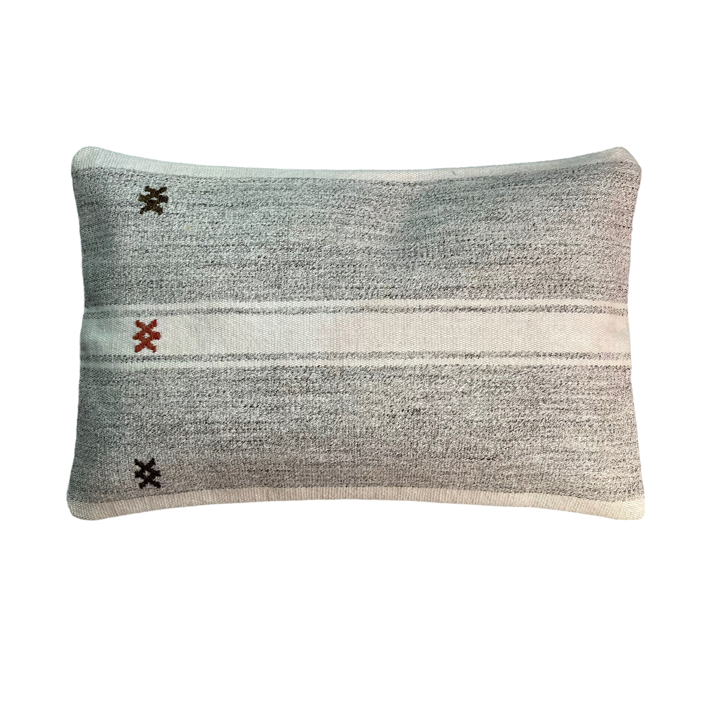 Vintage turkish handmade kilim cushion cover , 30 x 50 cm