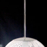 Suspension Venini en cristal "tessuto" de Massimo Vignelli, années 70