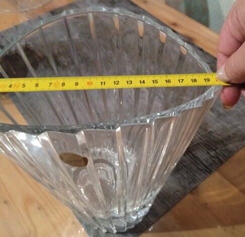 Crystal vase of Arques of the Eventail colection, Art Deco