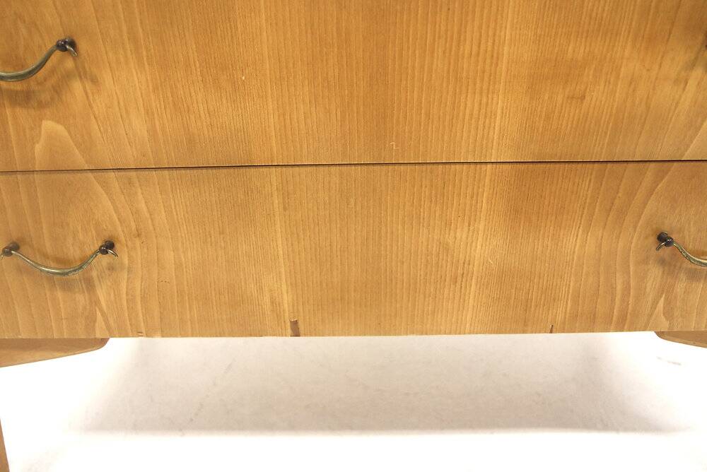 Scandinavian secretary in elm, Swedish modern, Sweden, 1940.