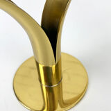 Pair of Lily brass candle holders, Ystad Metall, Sweden, design Ivar Ålenius Björk