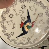 Longwy Chypre cream trivets and bottles