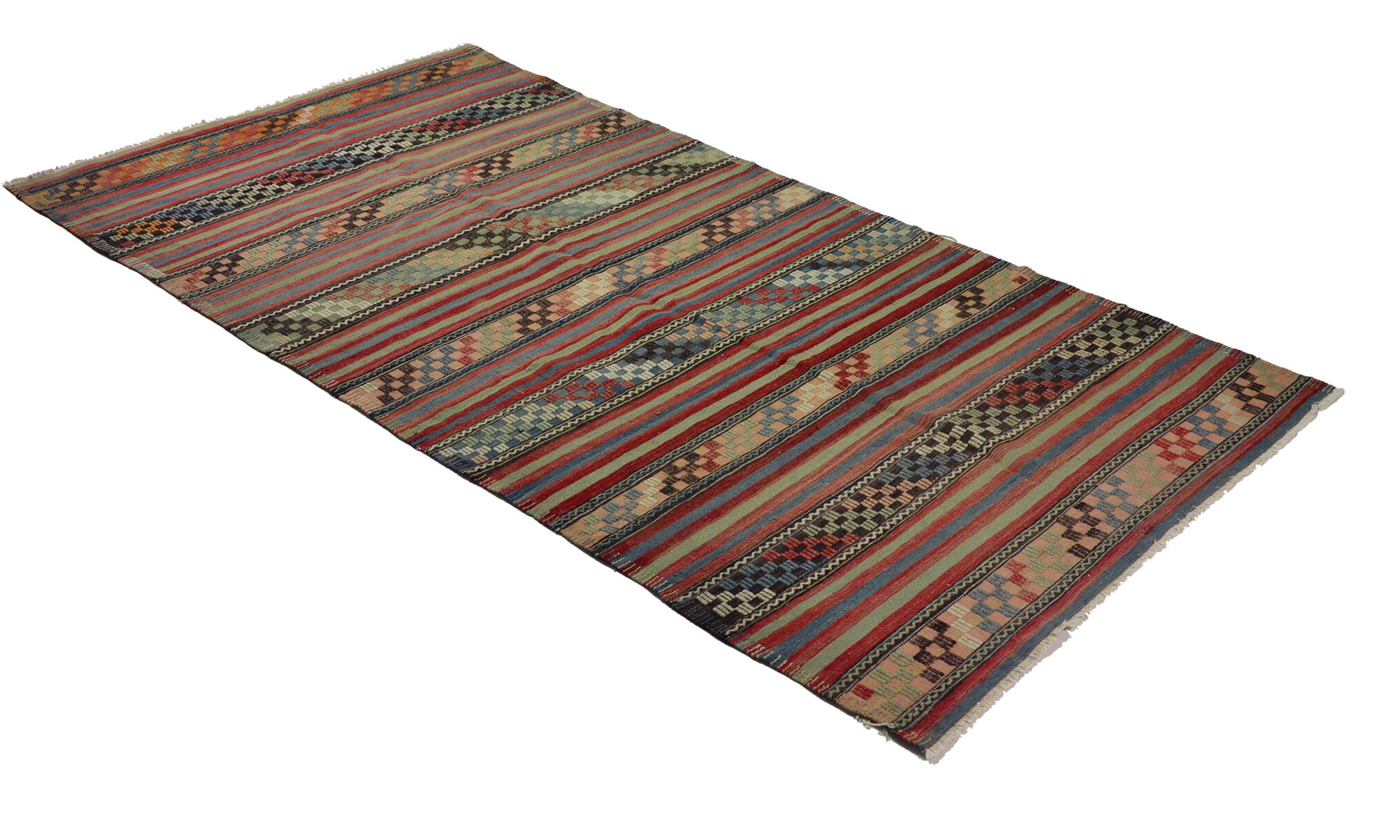 Anatolian handmade kilim rug 293 cm x 148 cm