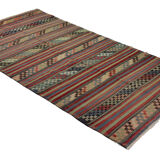 Anatolian handmade kilim rug 293 cm x 148 cm