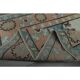 1970s Vintage Turkish Oushak Handmade Wool Cotton Orange Area Rug 160x227