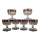 6 stemmed glasses Made in Italy