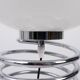 Chrome metal spring lamp in the style of Ingo Maurer, France, 1970s.
