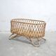 Vintage rattan cradle