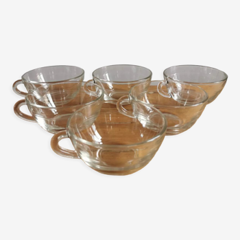 Set of 6 duralex coffee cups