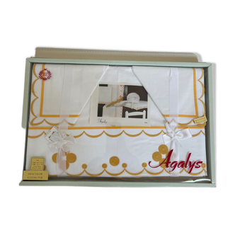 Antique embroidered sheet