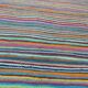 Tapis multicolore rayé fait main  122x56cm