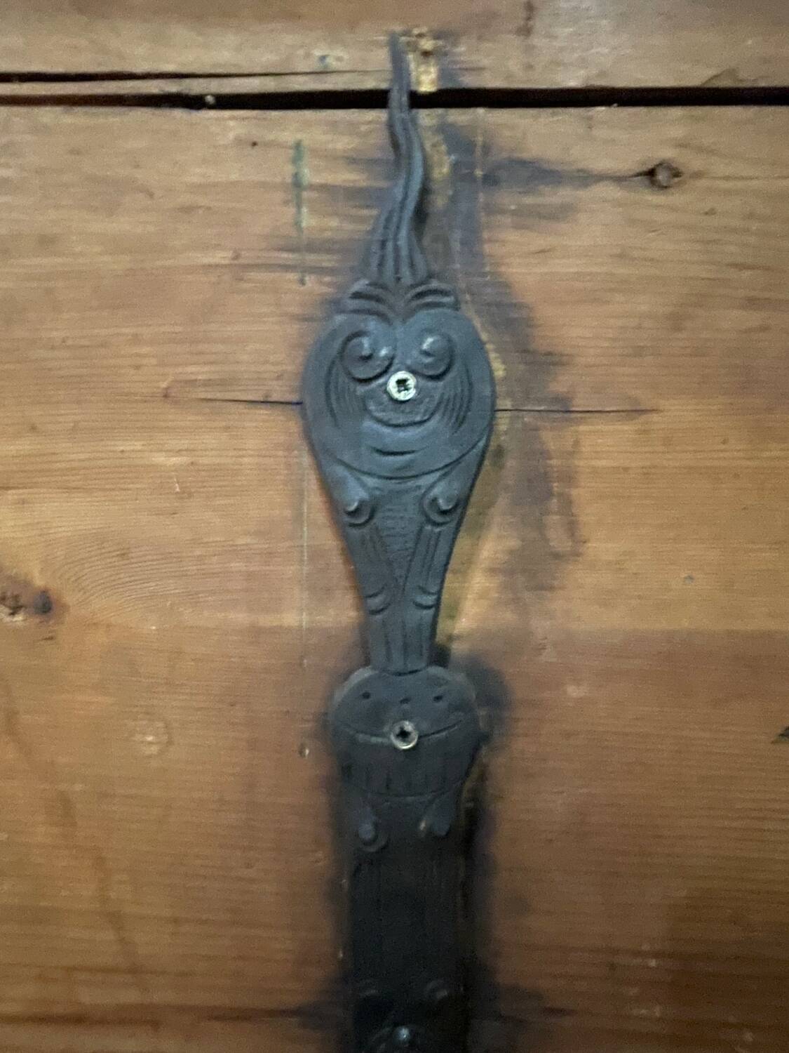 17th-century carved oak antique chest