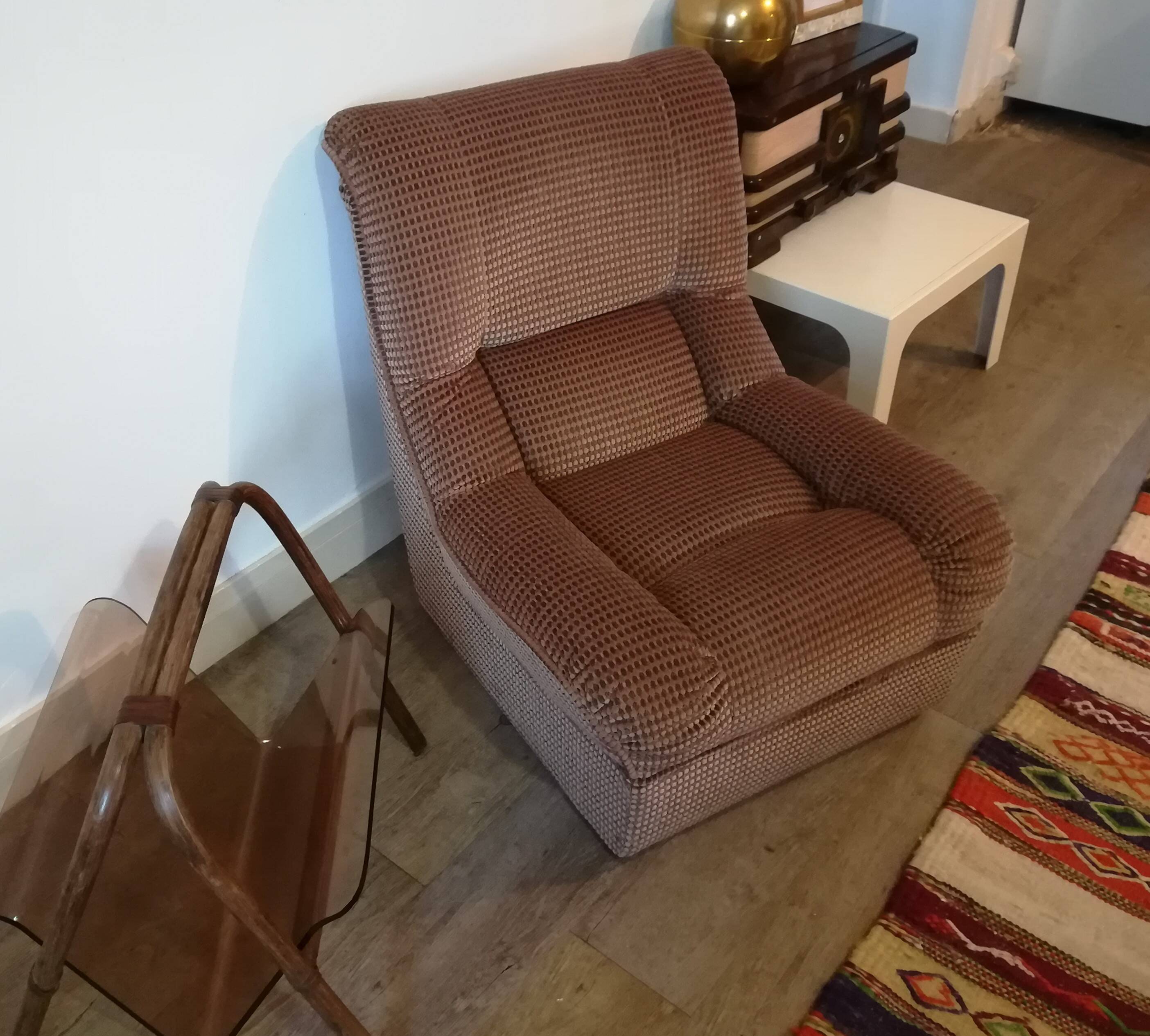 vintage velvet heater from the 70s and 80s