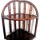 Rattan corner shelf, work from the 1970s