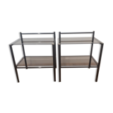 Pair of bedside tables, Italy, 70s/80s