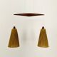 Teakwood and Sisal Pendant Lamp by Temde
