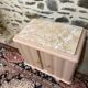 Beautiful pastel pink art deco bedside table