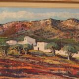 Original Swedish Oil on Canvas – “Bergsby Taragona” by Henry Eldin