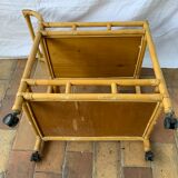 Rattan dessert or rolling table