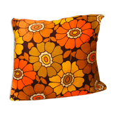Coussin fleuri années 70