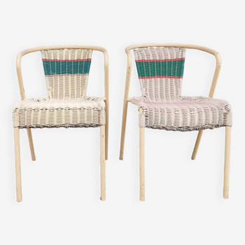 Scoubidou chairs x2