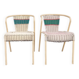 Scoubidou chairs x2