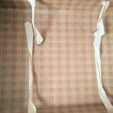 Large light brown cardboard suitcase and decorative vintage year 50 60 70 in very good condition