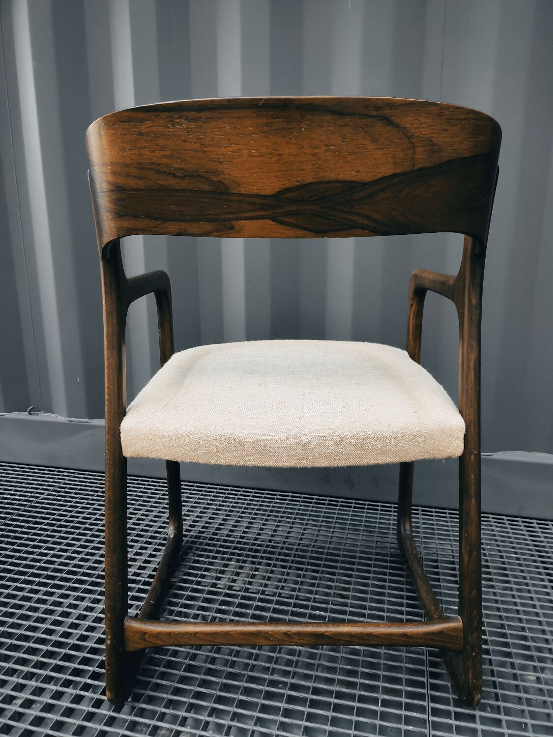 Baumann rosewood sleigh armchair