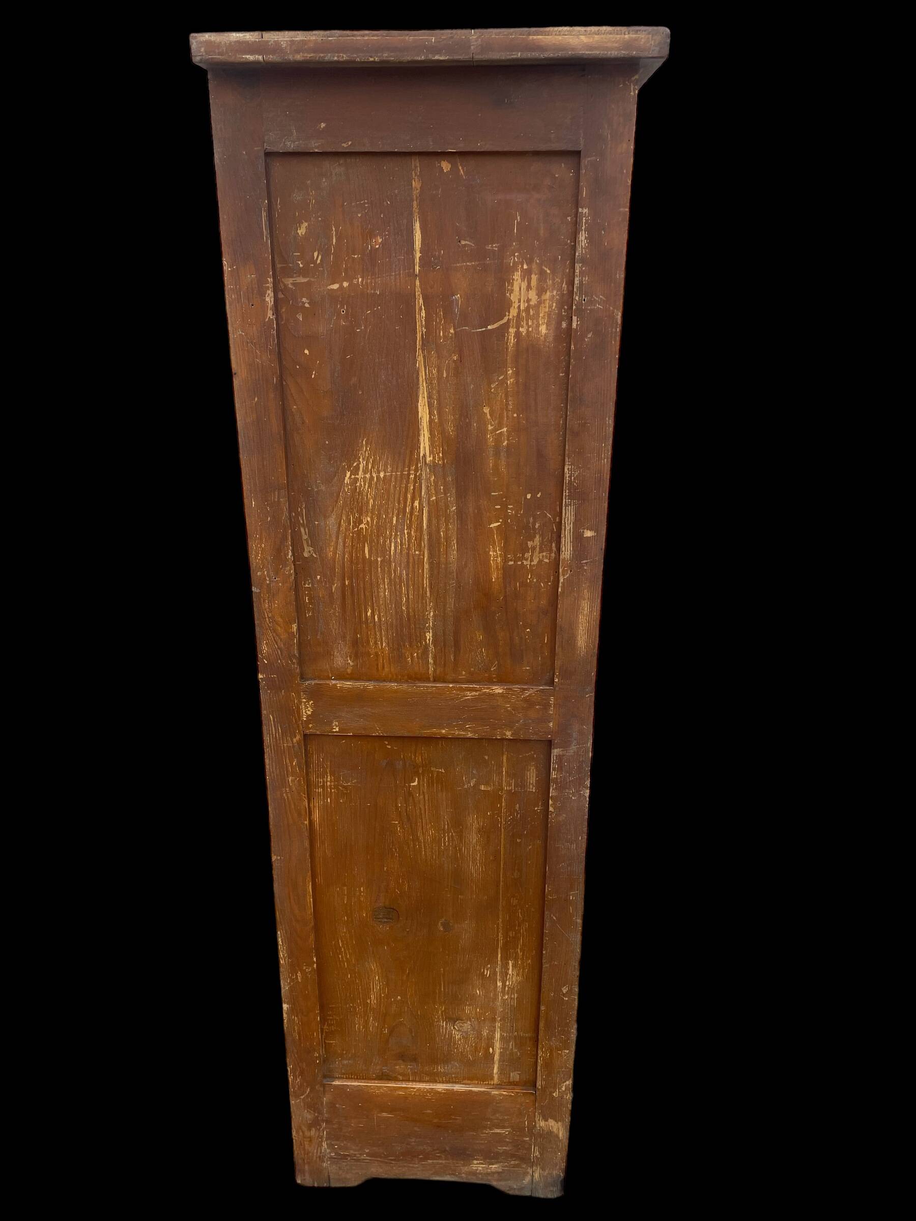 1920s fir curtain file cabinet