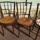 Lot de 6 chaise en bois - bistrot - terrasse - vintage