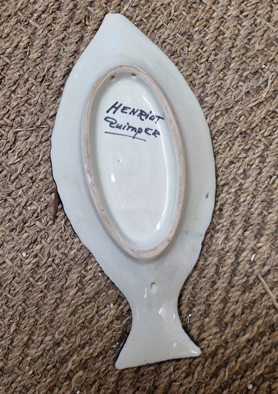 Henriot Quimper Butter Dish, 1930