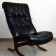 Pair of leather Siesta armchairs by Ingmar Relling for Westnofa, 1970s