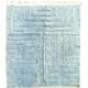 Berber Moroccan Mrirt blue wool rug