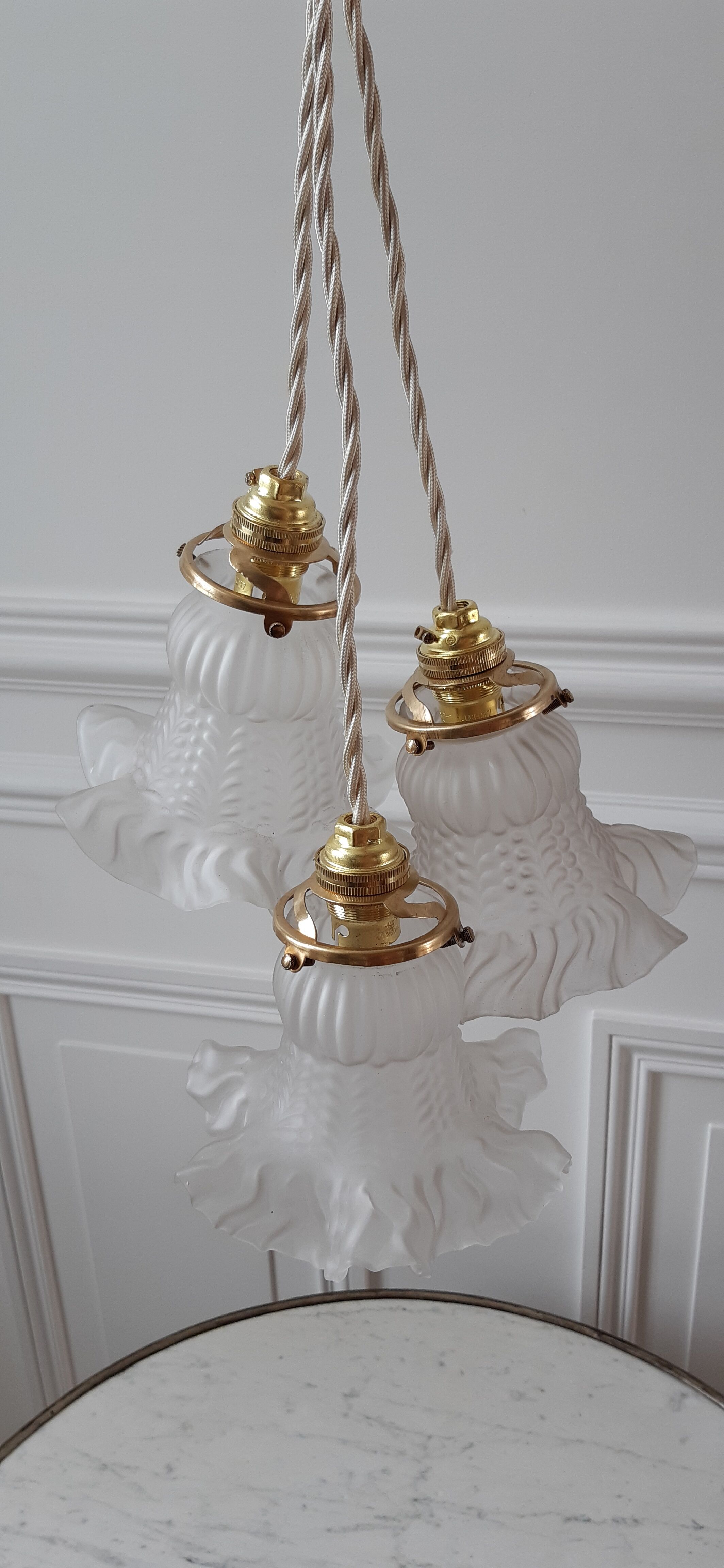 Trio of tulip walking suspensions 40s-50s