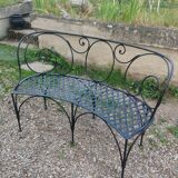 Banc de jardin en fer ancien