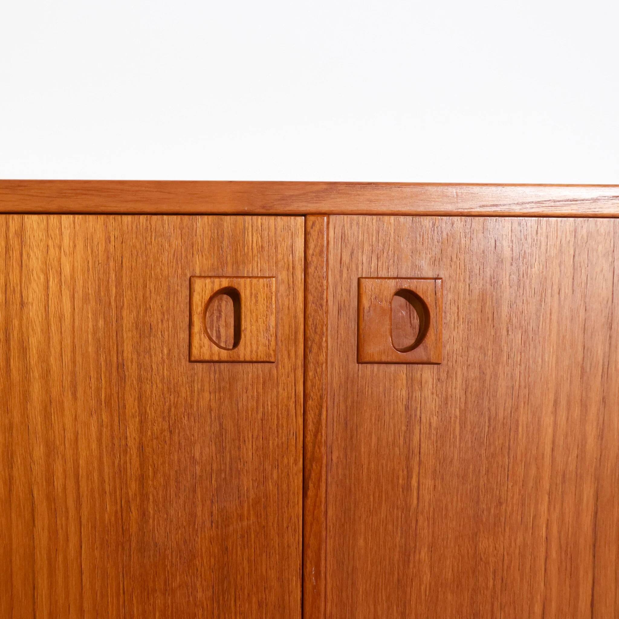 Vintage Scandinavian teak sideboard fully restored.