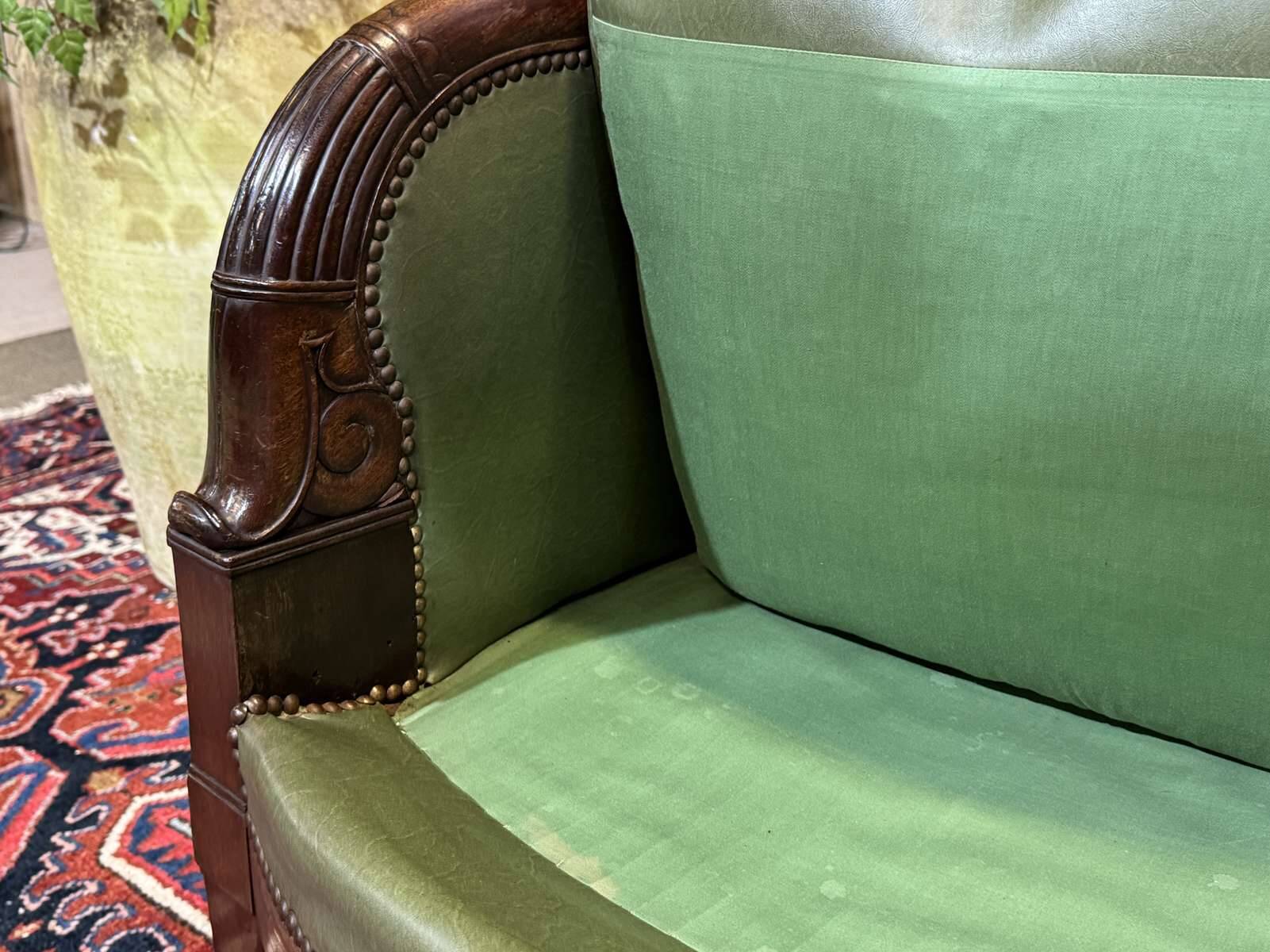 Bergère Empire en acajou début XIXème