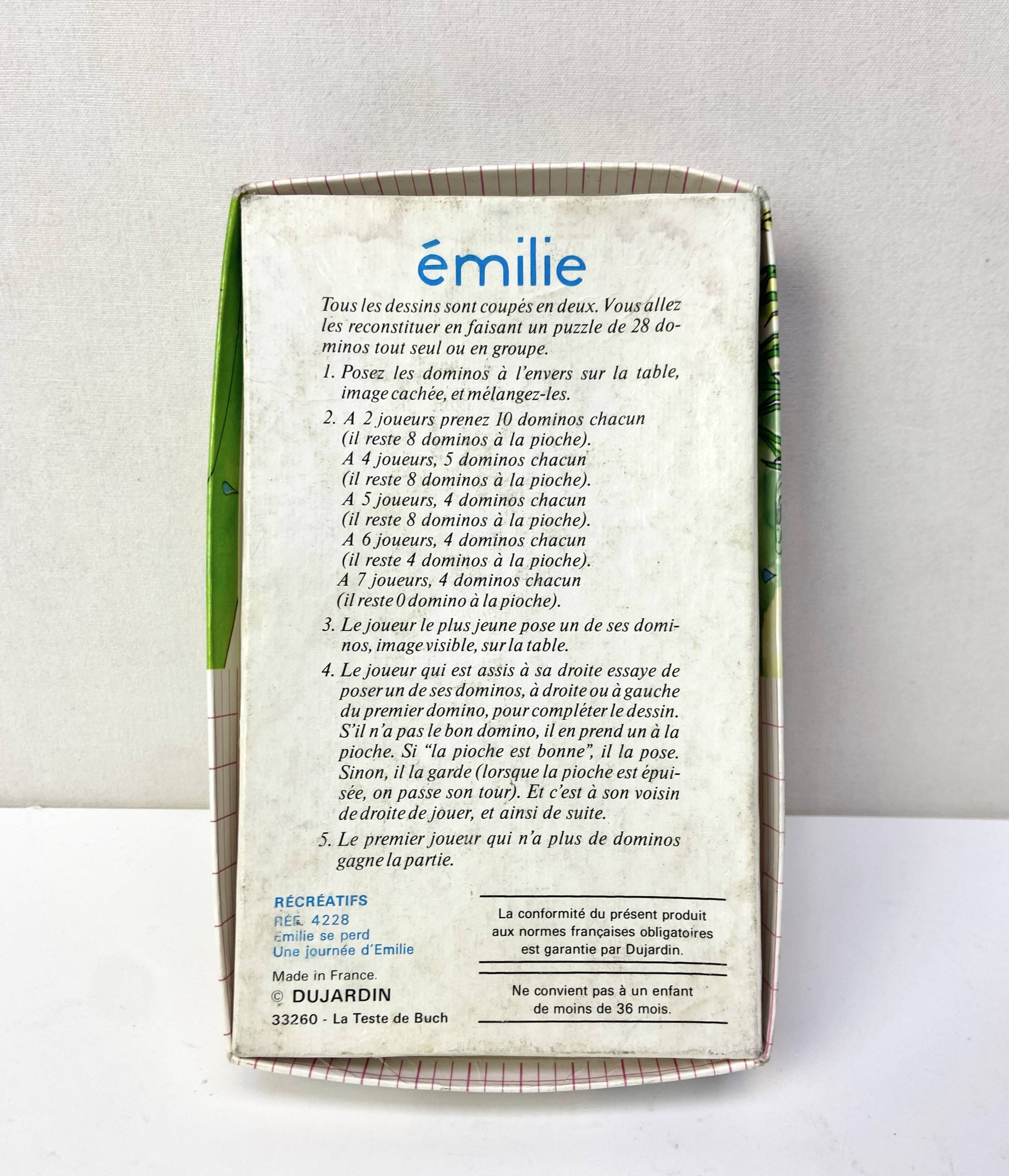 Emilie - vintage domino puzzle - 28 pieces