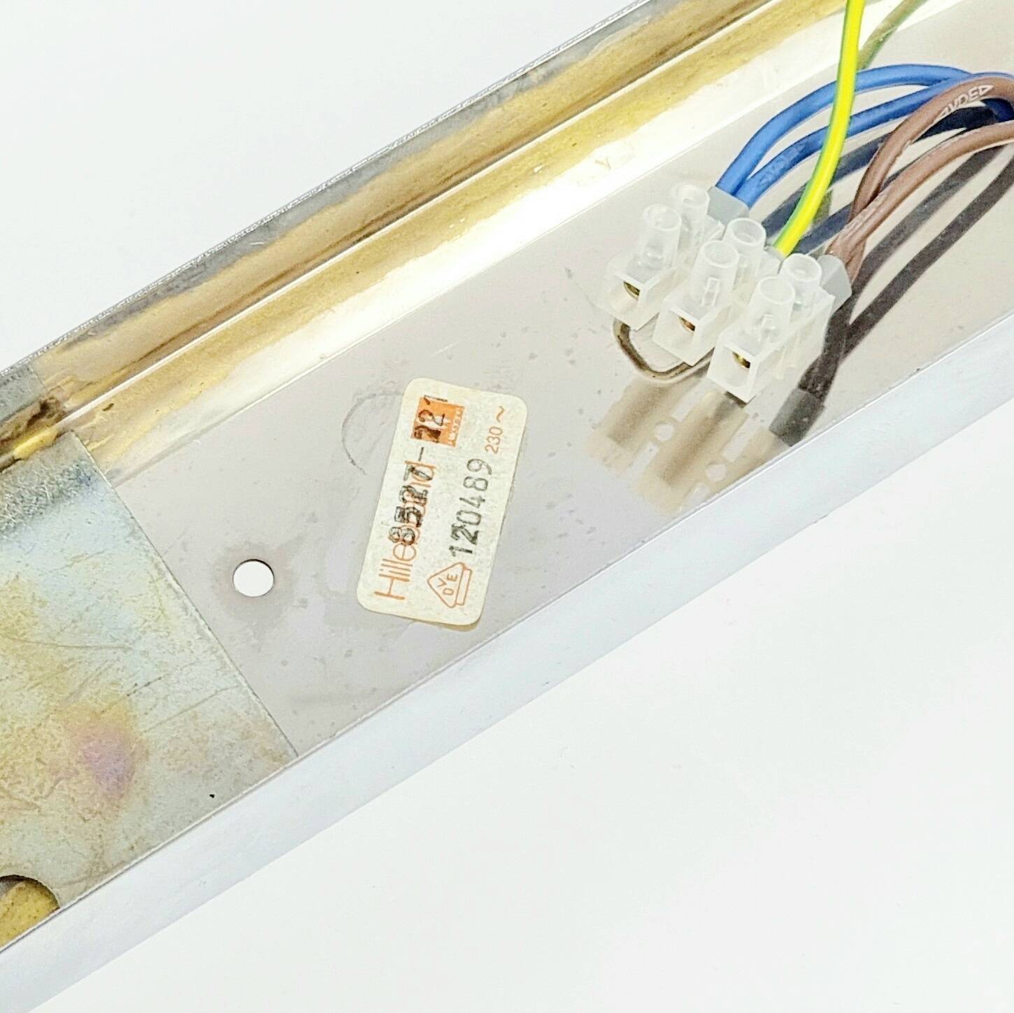 Paire de lampes murales en verre de Murano tubulaire du milieu du siècle de Hillebrand, années 1970.