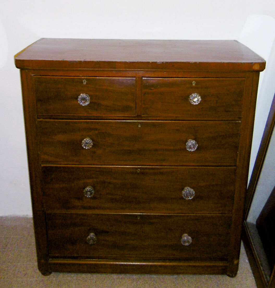 Commode anglaise debut XXeme - 5 tiroirs