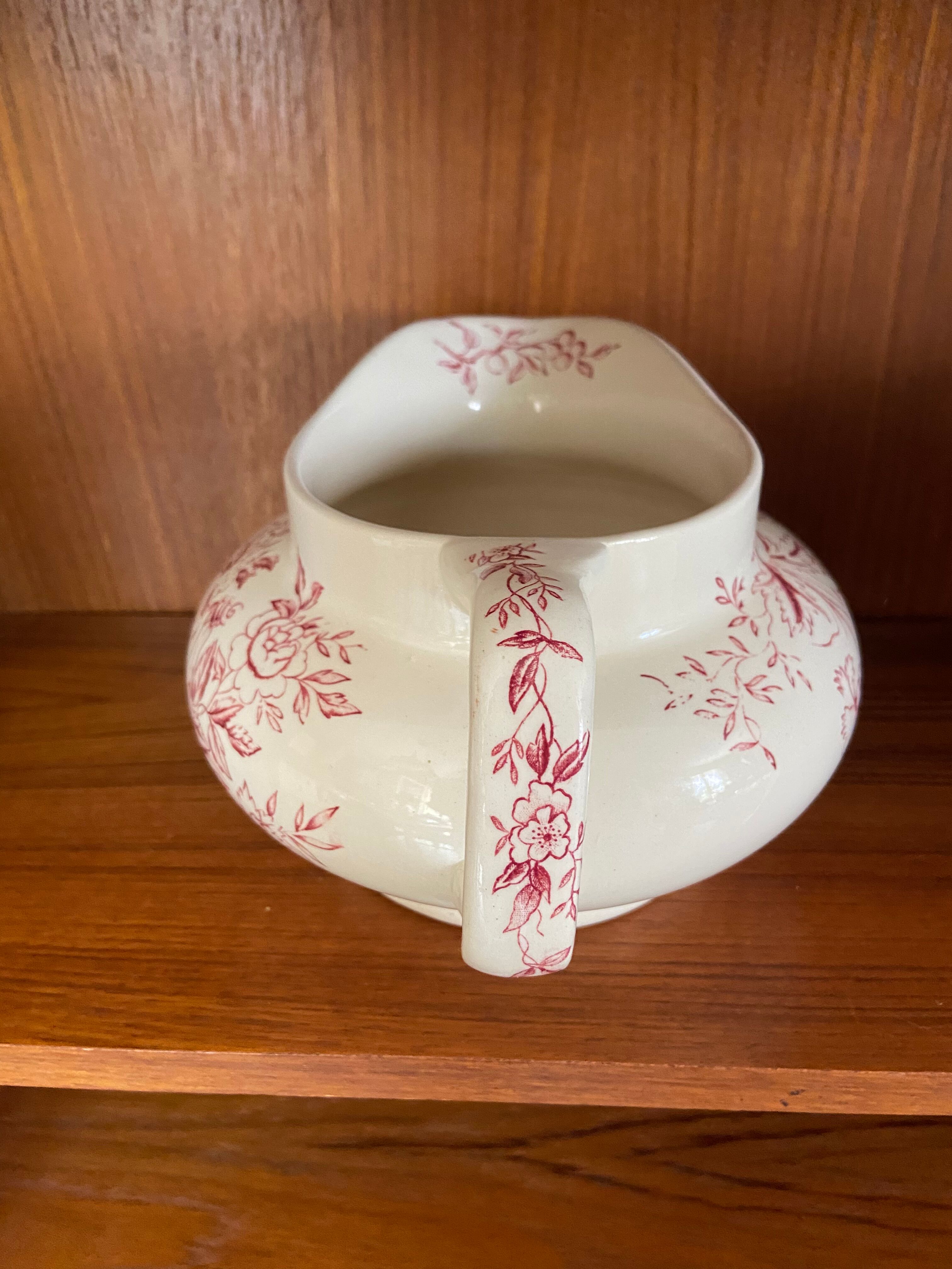 Vintage earthenware pitcher Iron earth