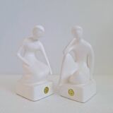 Mid-century figurative bookends by Royal Delf
